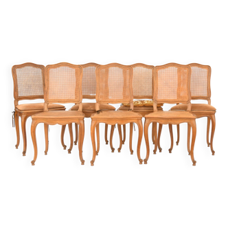 7 chaises cannées Maison Gouffé