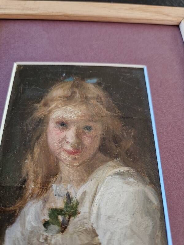 Jules Cyrille Cavé (1859-1946) - Oil on canvas - Portrait of a young girl