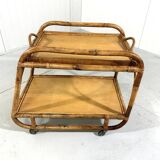 Rattan trolley with serving tray 1950’s