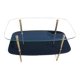 Glass and brass coffee table