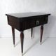 table de nuit chevet en bois laqué et laiton