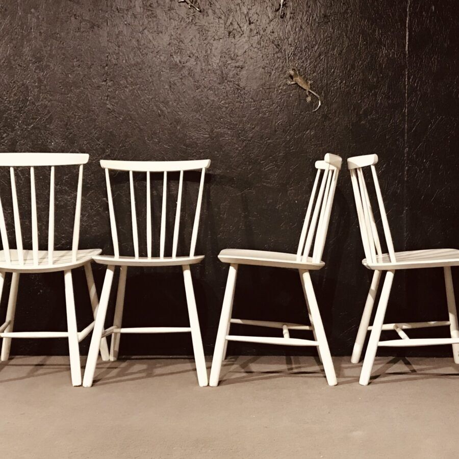 Set de 4 chaises Farstrup blanches
