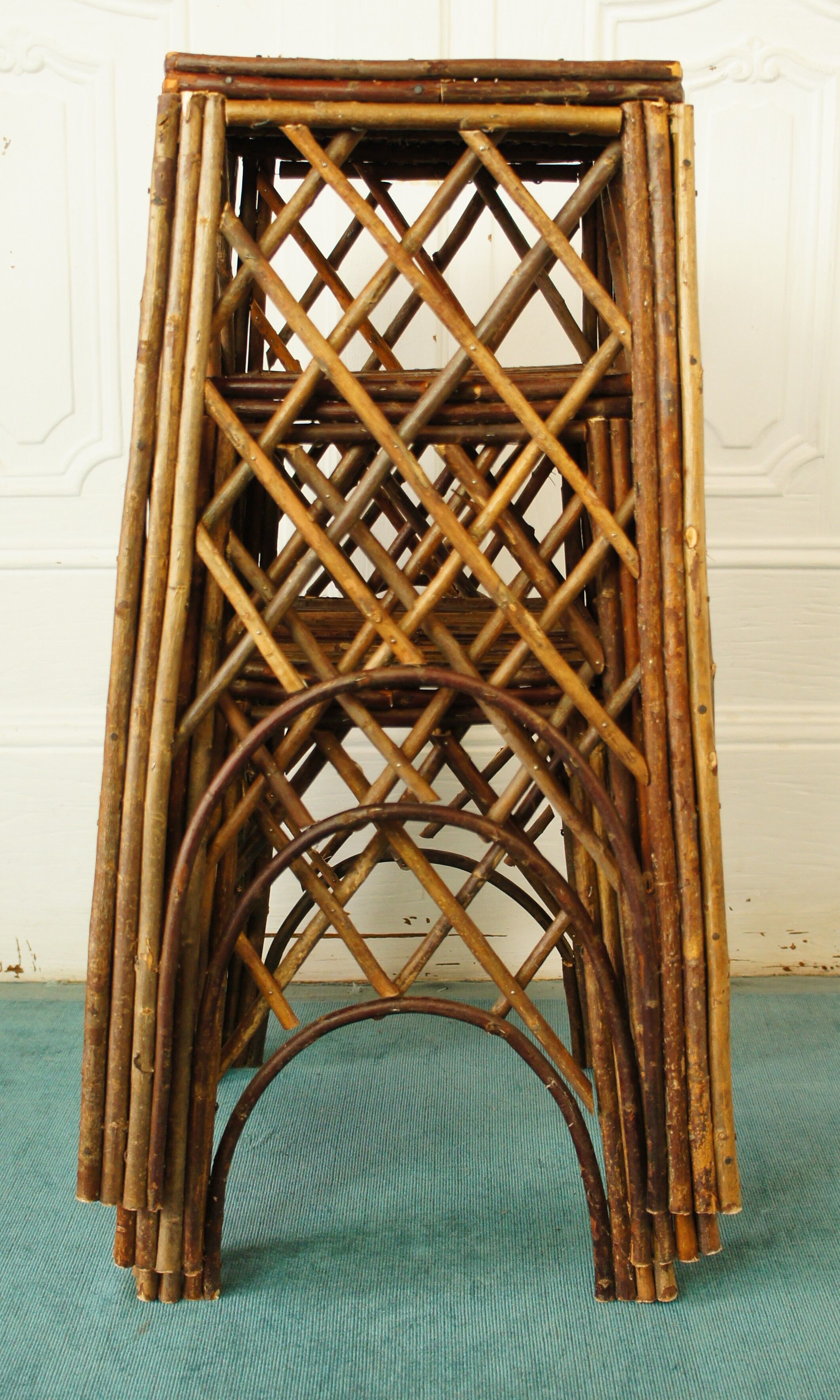 Set of 3 rattan harnesses