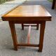 Farmhouse style solid wood and tile kitchen dining table