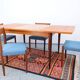 Vintage dining table from the 60s/70s, in teak, retro/vintage style, made of teak.