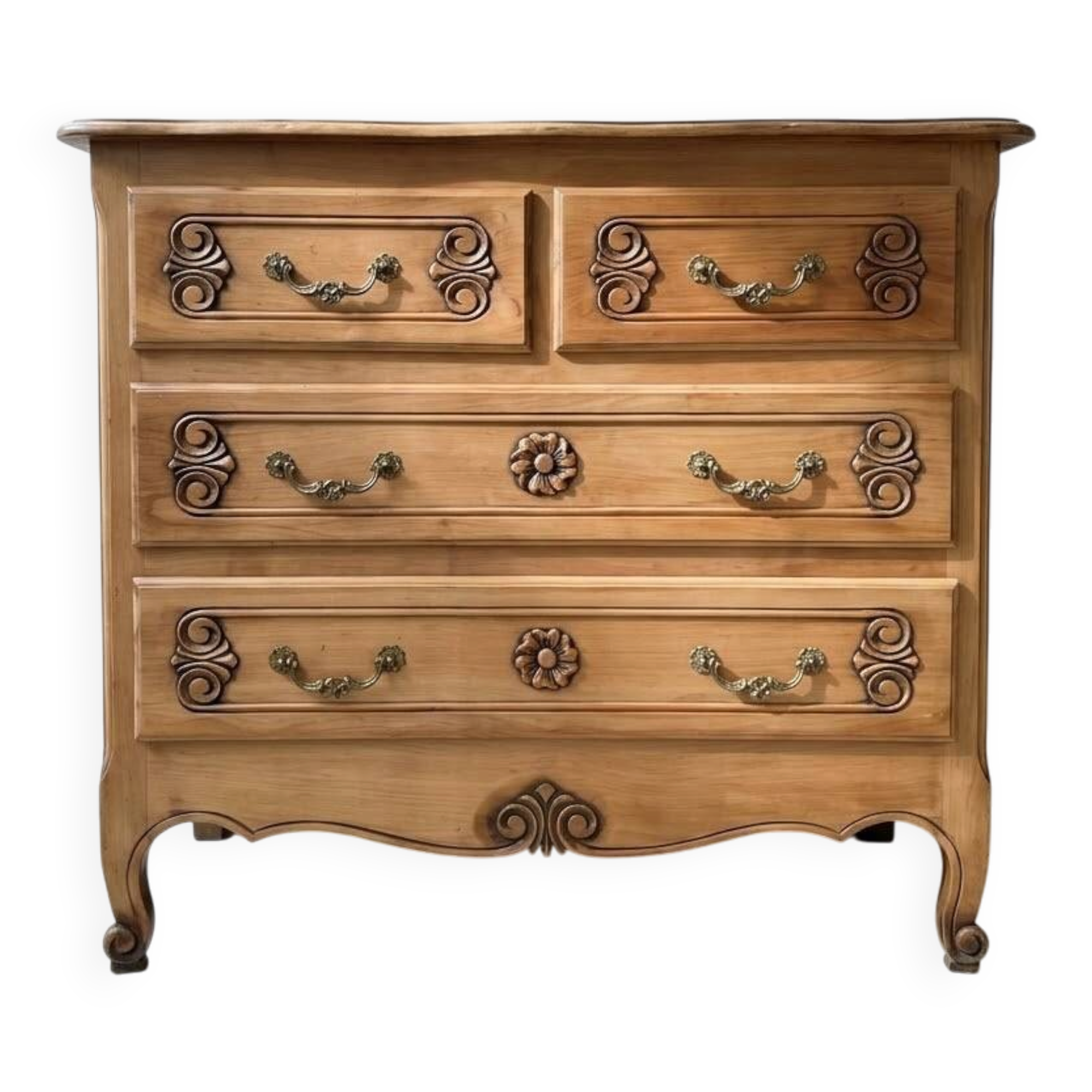 Louis XV commode in cherry wood - 4 drawers