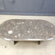 Vintage Italian grey marble coffee table, 1970s