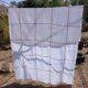 Vintage white linen tablecloth
