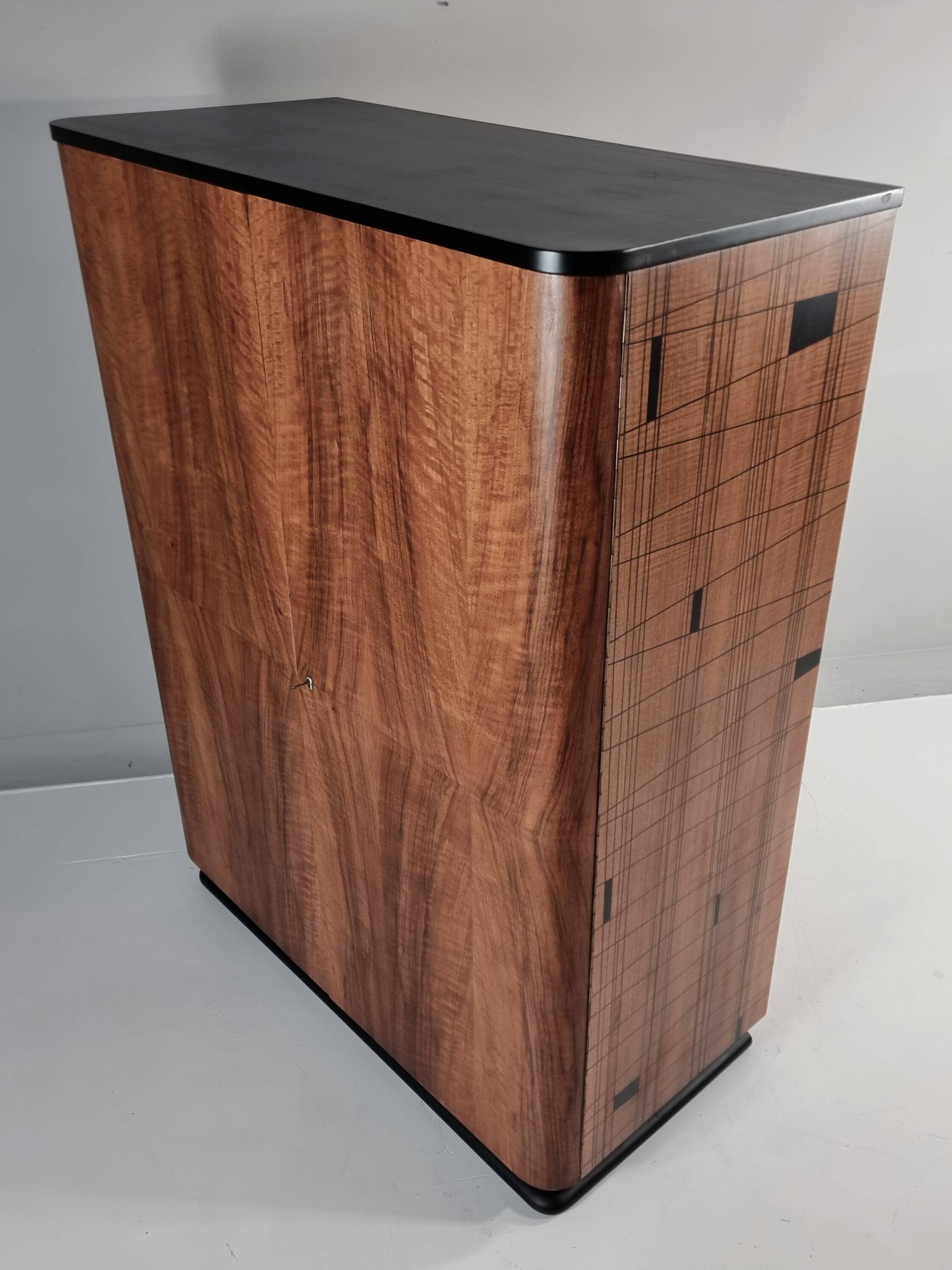 Vintage Walnut Wardrobe, 1960s