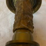 Pieds de lampe bougeoirs bronze  doré  ancien