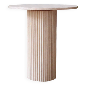 Table haute en travertion