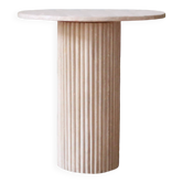 Table haute en travertion - 70 cm
