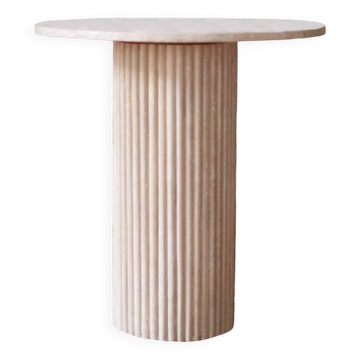 High table in travertine - 70 cm