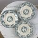 Ironstone gien 1875 bouquet of roses collection - hollow lot of 3
