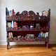 Folk painted wooden wall shelf