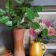 Potter's "Diabolo" vase in vintage glazed terracotta