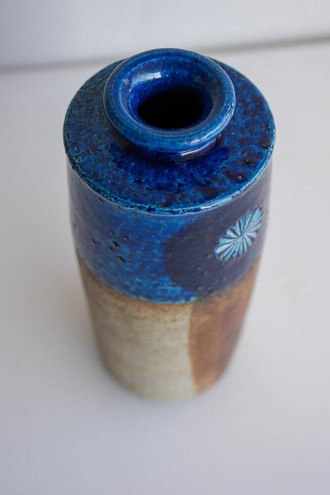 Mid-century modern studio art ceramic vase by Inger Persson for Rörstrand, 1970s