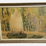 Drawing-watercolor Julien Lacaze 1886-1971