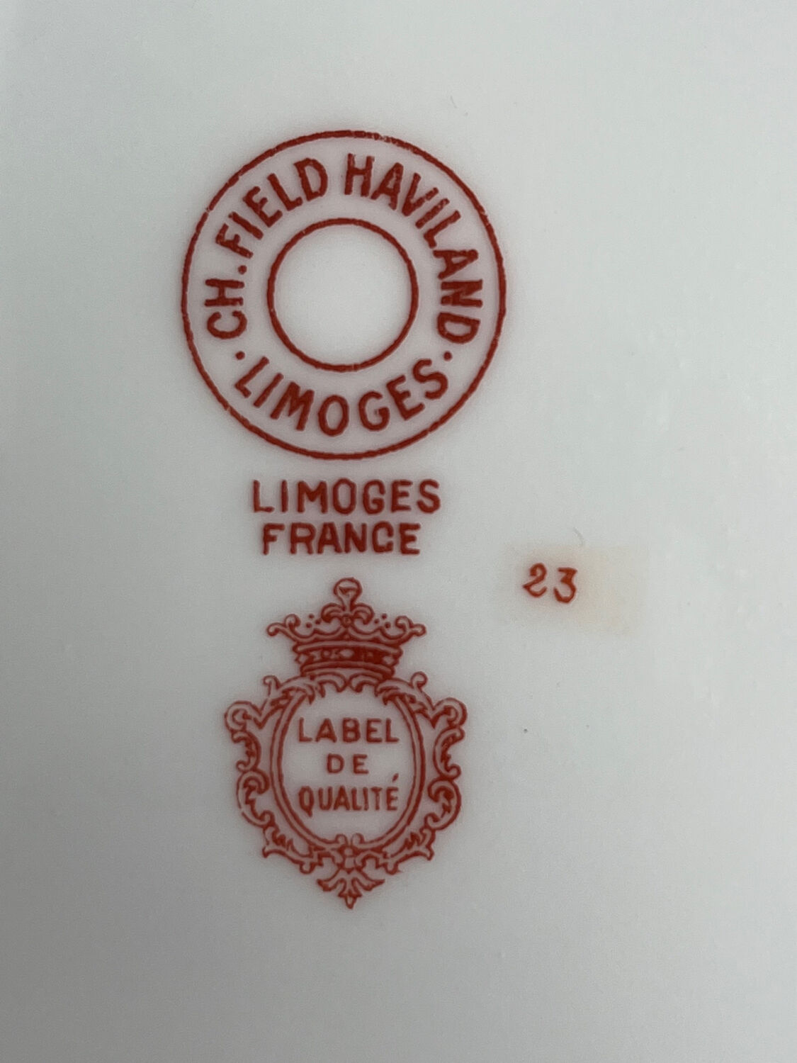 Haviland porcelain salad bowl