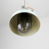 Vintage mint industrial hanging light from TEP