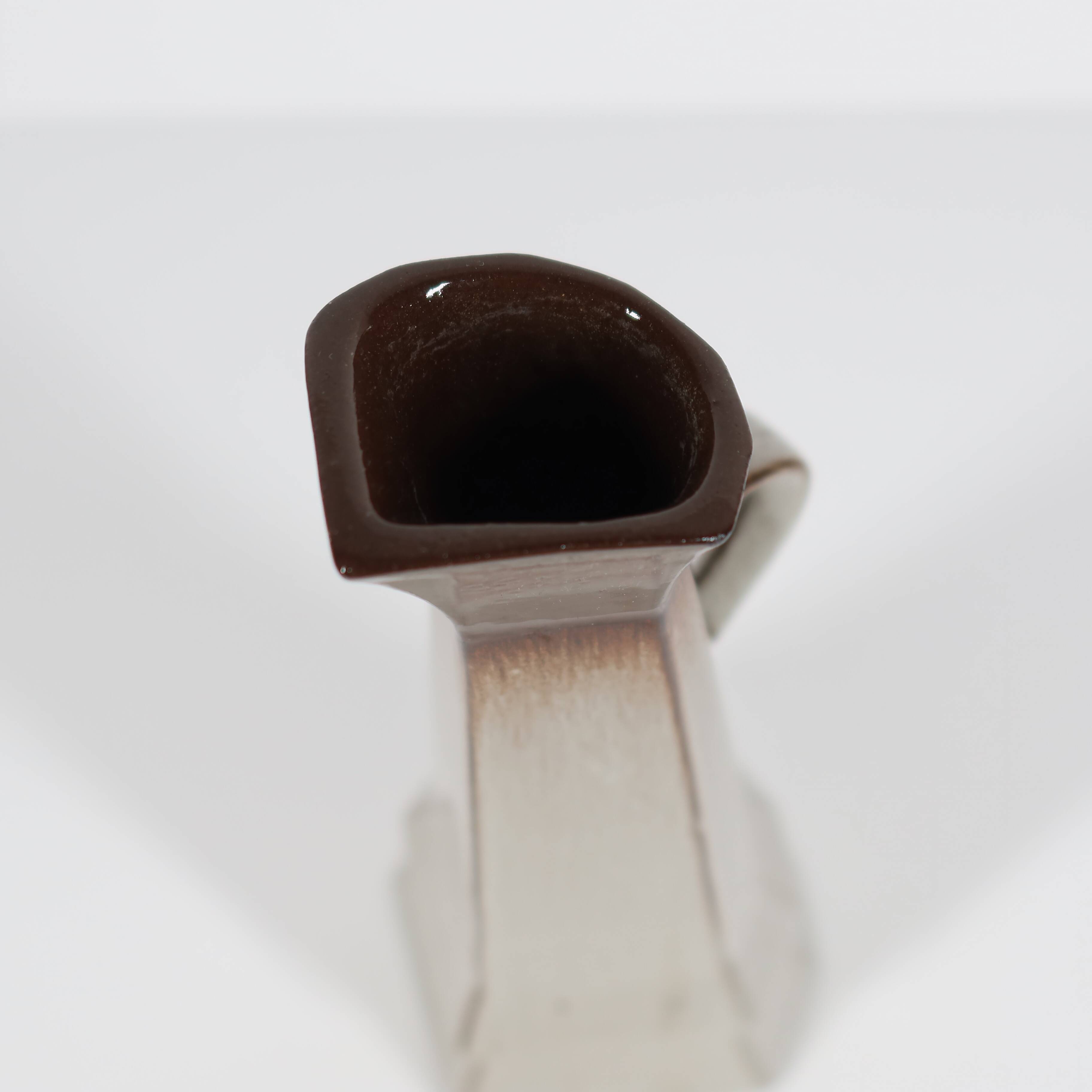 Cubist Ceramic Vase-Piercer - Mid-20th Century