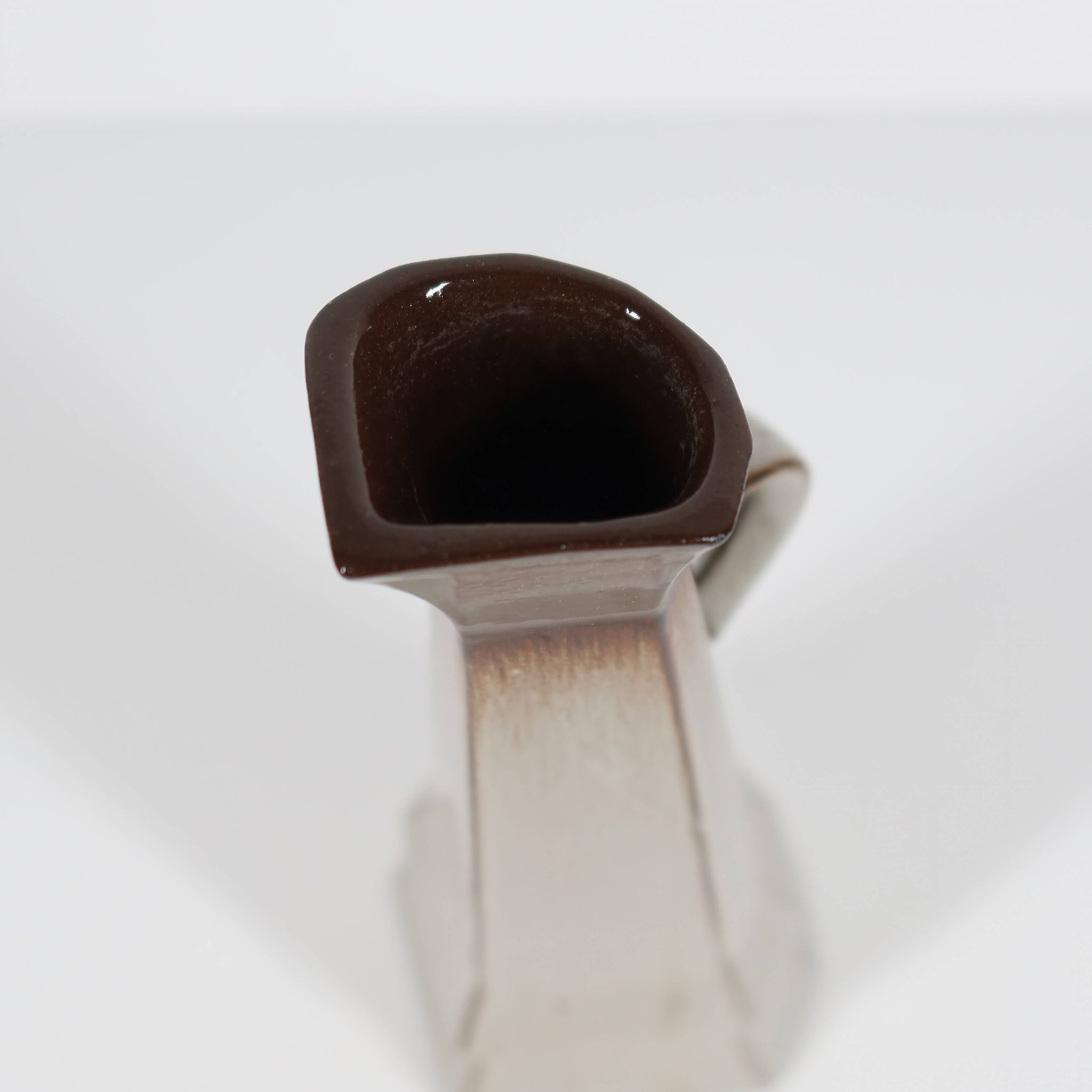 Cubist Ceramic Vase-Piercer - Mid-20th Century