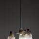 Mid-Century Chandelier in Chromed Steel and Glass from Drukov, Czech, 1970s