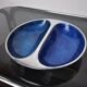 Brutalist ramekin enamelled by david marshall, 1980, spain