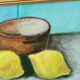 Original European still life in oil on panel by Hans Haussdal.