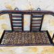 Vintage wall shelf in bamboo and rattan, circa 1960s.