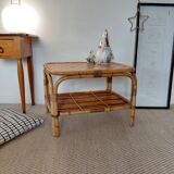 Vintage rattan coffee table