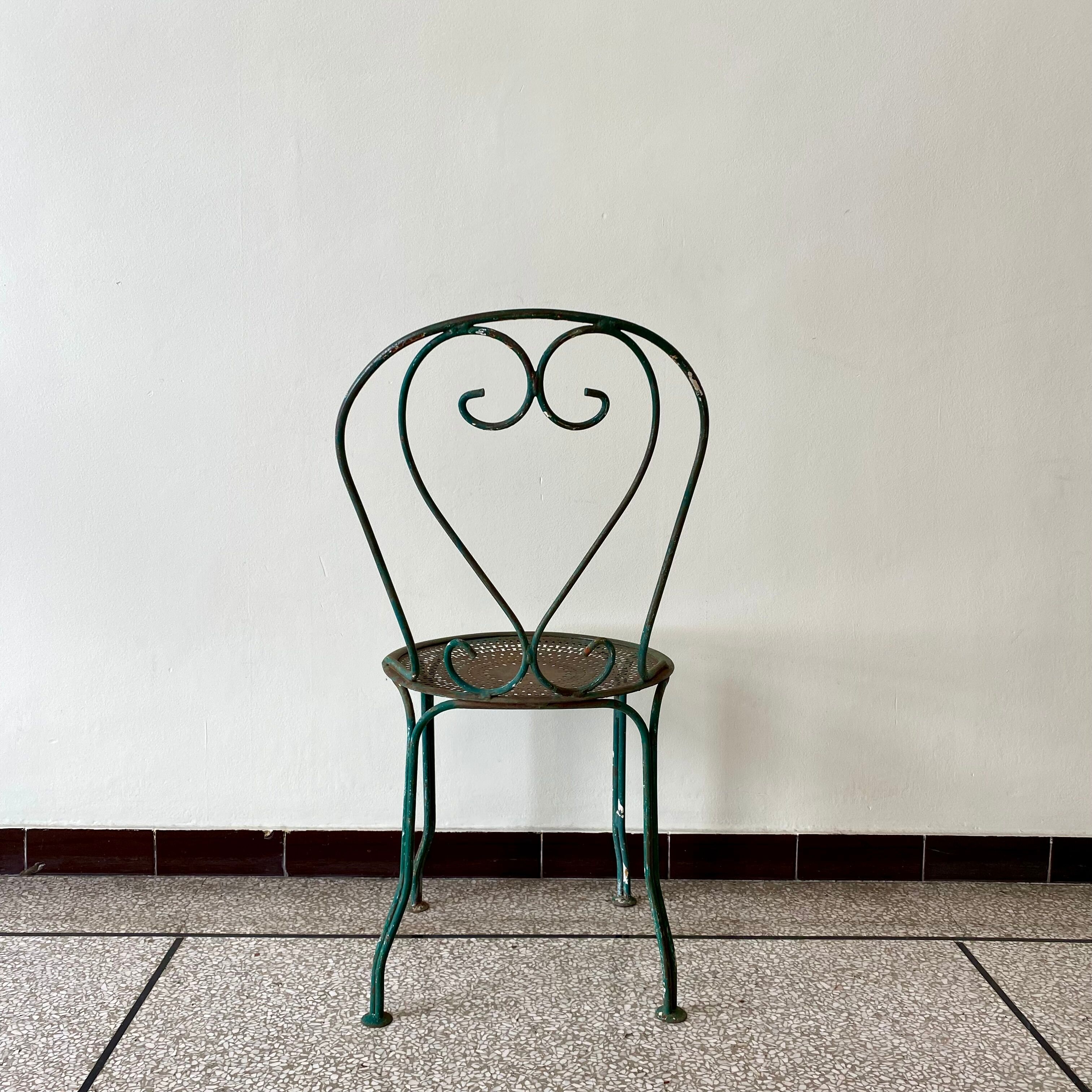 Wrought iron chair
