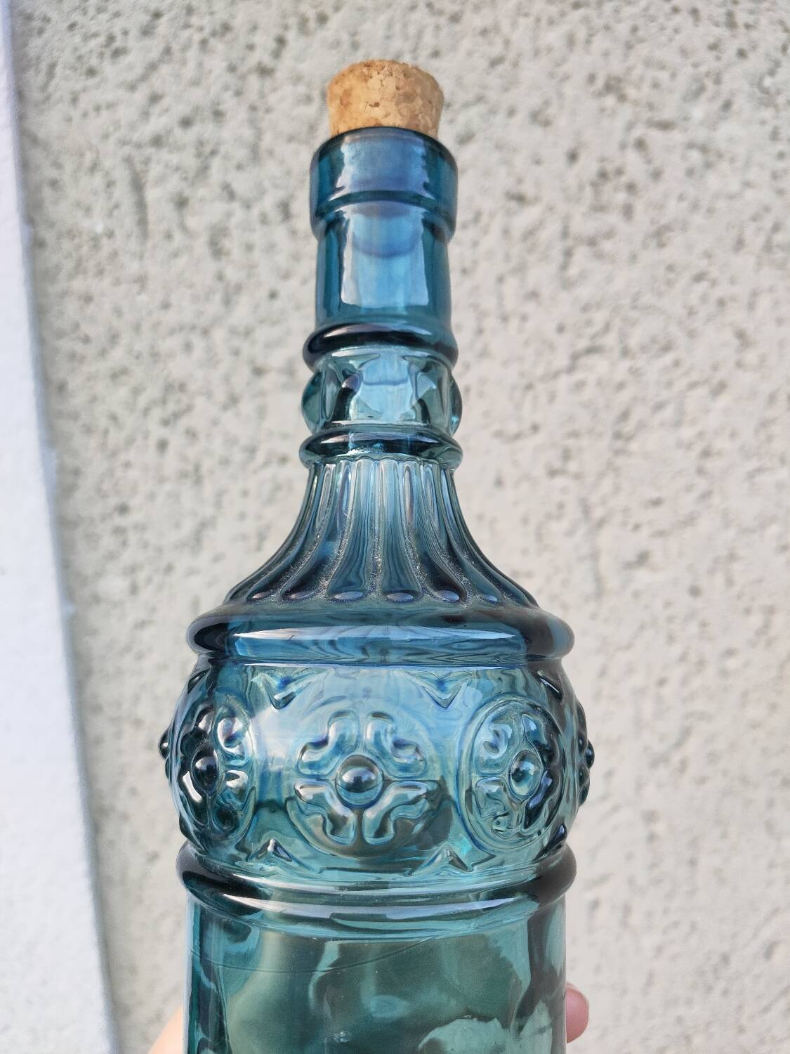 Turquoise blue bottle