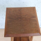 Saddle art deco walnut