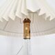 Desk lamp, glass and brass, mid-century modern / Scandinavian, Orno Oy Finland.