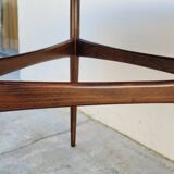 Scandinavian teak tripod coffee table 1960s
