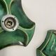 Set of Two Modernist Ceramic Fat Lava Wall Lights by Pan Ceramics, Germany