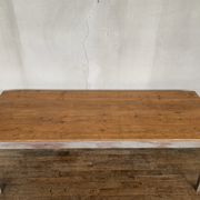 Table de ferme fin XIXème en chêne et sapin