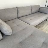 Gray corner sofa