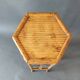 Vintage bamboo pedestal table.