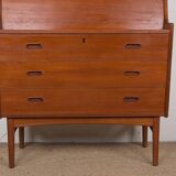 Danish Teak Secretary Desk Model 37 by Arne Wahl Iversen for Vinde Mobelfabrik 1960.