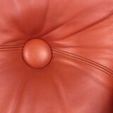 Bold Italian Lounge chair set made of leather, 1970