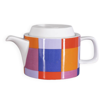 Théière en céramique vintage des années 1970 par Ceramiche Pozzi, série compacte