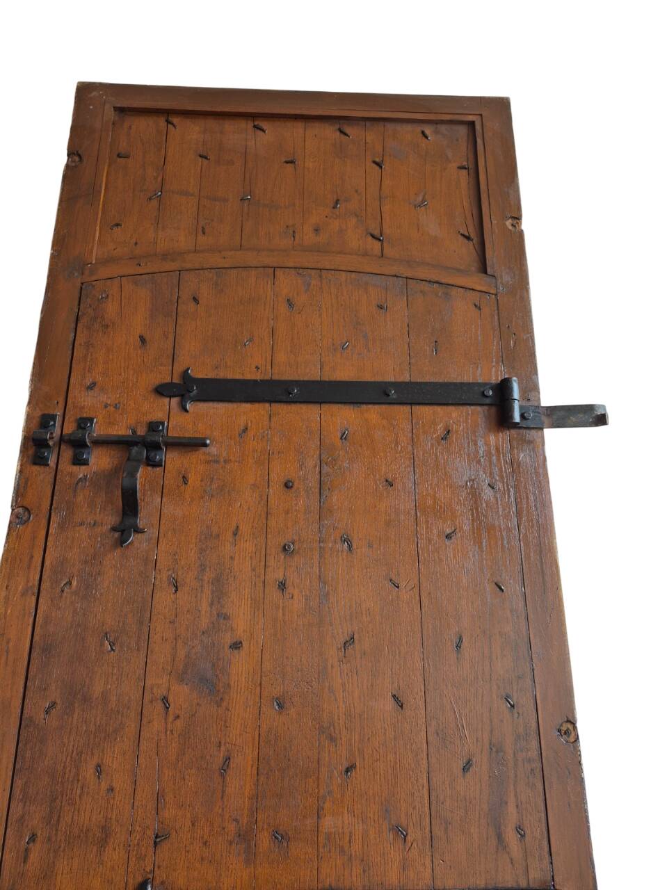 hand-forged studded castle doors + frame from the 1800s/1900s