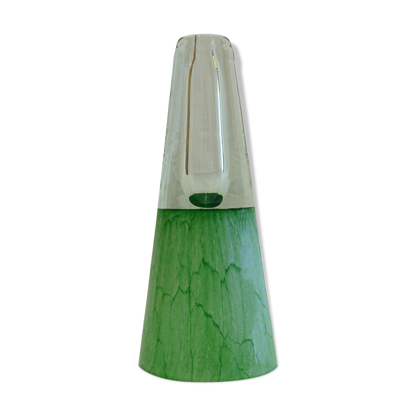 Multi-layered glass soliflore vase