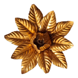 Plafonnier doré fleur