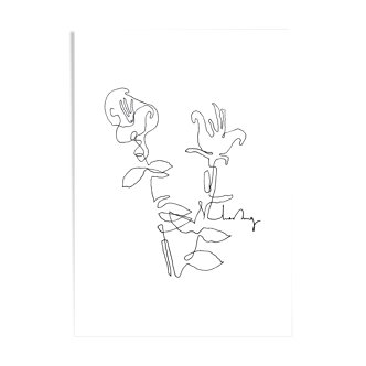 Flowers in one line 1