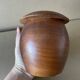 Old turned wooden box
