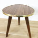 Guéridon vintage tripode formica, 1960