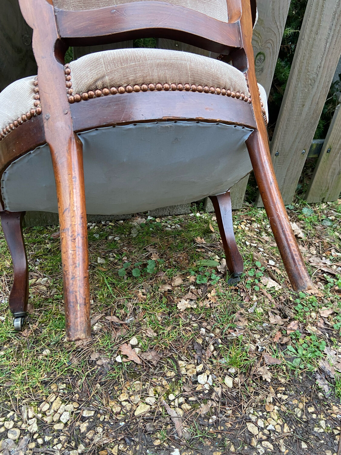 Louis XV armchair, late 19th century.